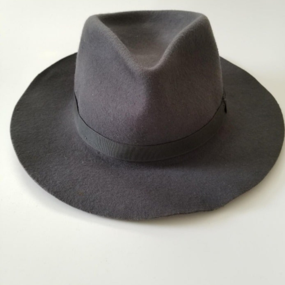 Gray Countty Gentleman Fedora Hat Size M Men Women Grandpacore